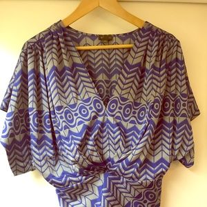 Silk top from Anthropologie